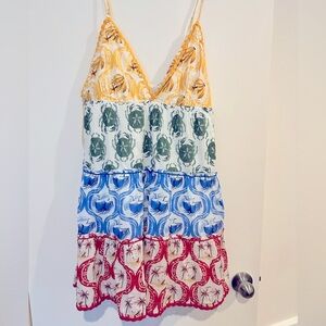 Farm Rio colorful summer mix mini dress